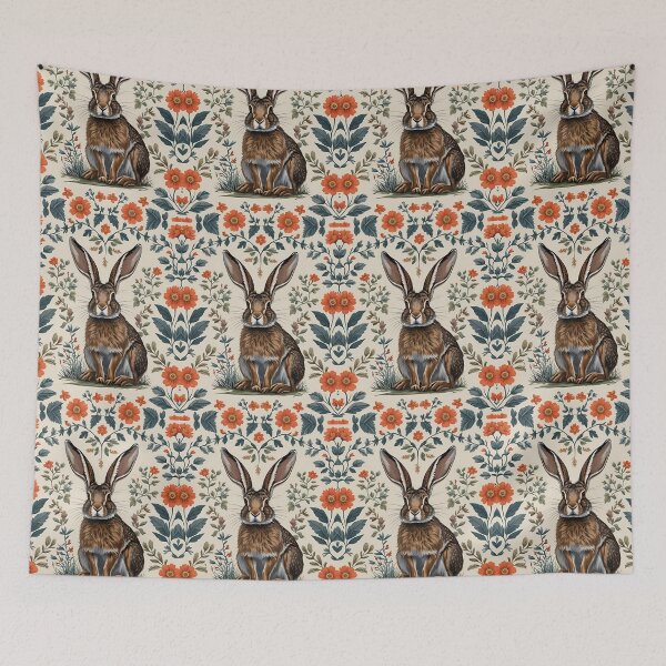Item preview, Cottage Core Hares Pattern designed and sold by PatronesKawai.