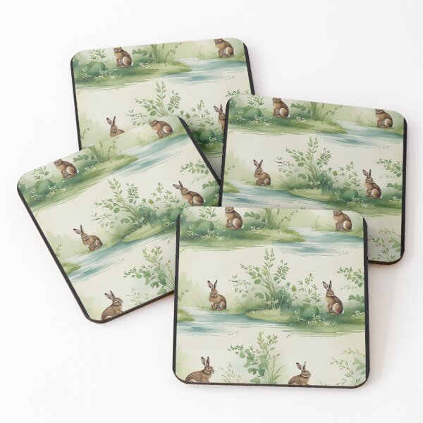 Item preview, Cottage Core Hares Pattern designed and sold by PatronesKawai.