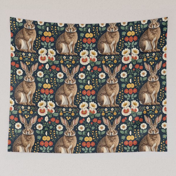 Item preview, Cottage Core Hares Pattern designed and sold by PatronesKawai.