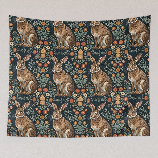 Item preview, Cottage Core Hares Pattern designed and sold by PatronesKawai.