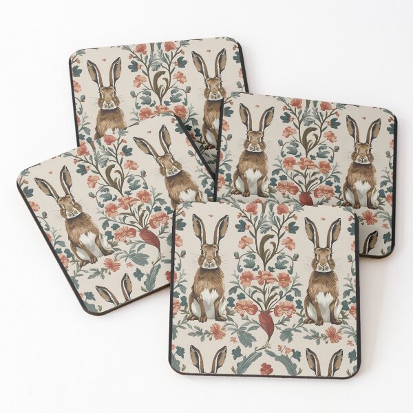 Item preview, Cottage Core Hares Pattern designed and sold by PatronesKawai.