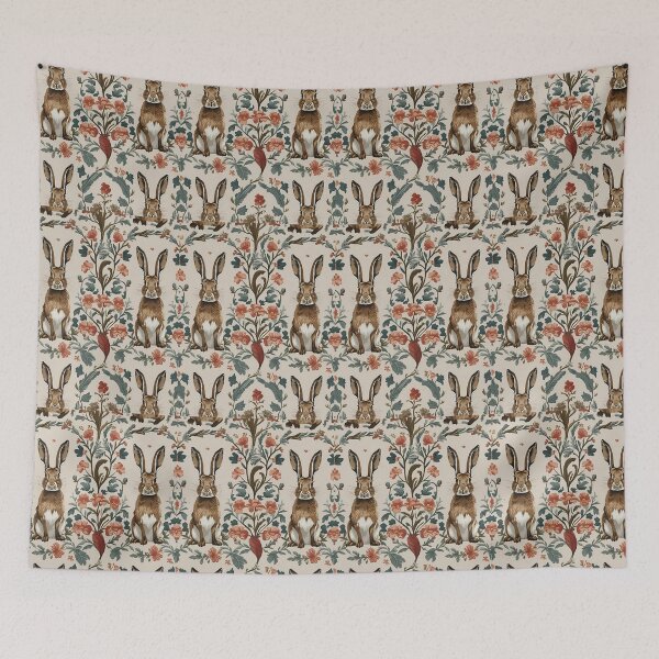 Item preview, Cottage Core Hares Pattern designed and sold by PatronesKawai.