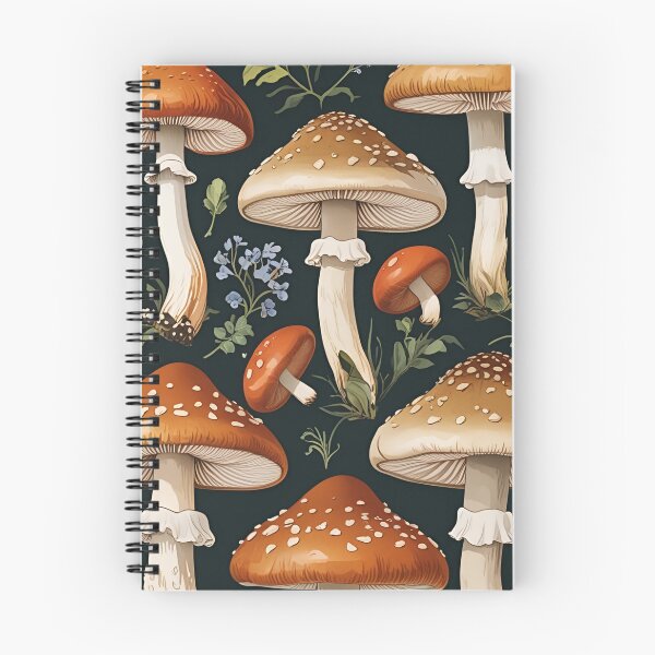 Item preview, Cottage Core Mushroom Pattern designed and sold by PatronesKawai.