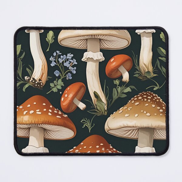 Item preview, Cottage Core Mushroom Pattern designed and sold by PatronesKawai.