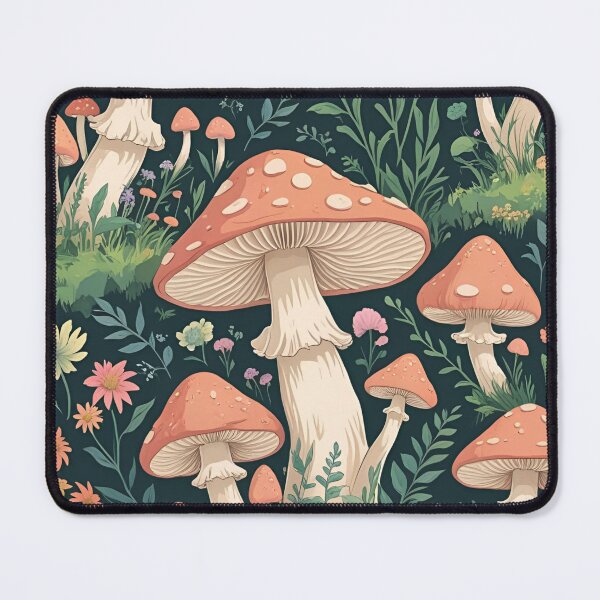 Item preview, Cottage Core Mushroom Pattern designed and sold by PatronesKawai.
