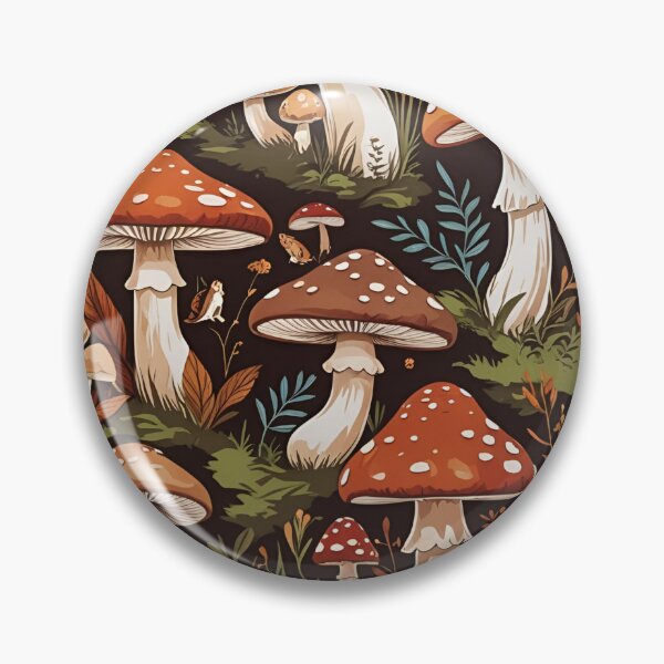 Item preview, Cottage Core Mushroom Pattern designed and sold by PatronesKawai.