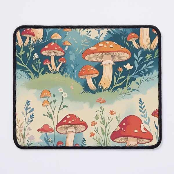 Item preview, Cottage Core Mushroom Pattern designed and sold by PatronesKawai.