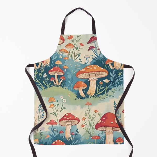 Item preview, Cottage Core Mushroom Pattern designed and sold by PatronesKawai.