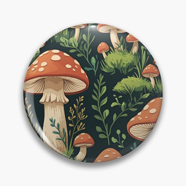 Item preview, Cottage Core Mushroom Pattern designed and sold by PatronesKawai.