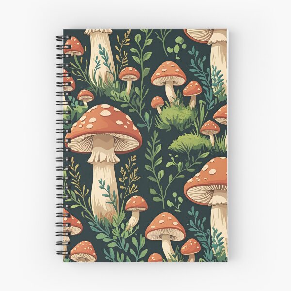Item preview, Cottage Core Mushroom Pattern designed and sold by PatronesKawai.