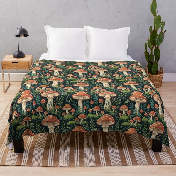 Item preview, Cottage Core Mushroom Pattern designed and sold by PatronesKawai.