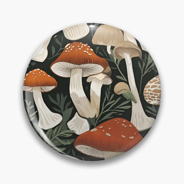 Item preview, Cottage Core Mushroom Pattern designed and sold by PatronesKawai.