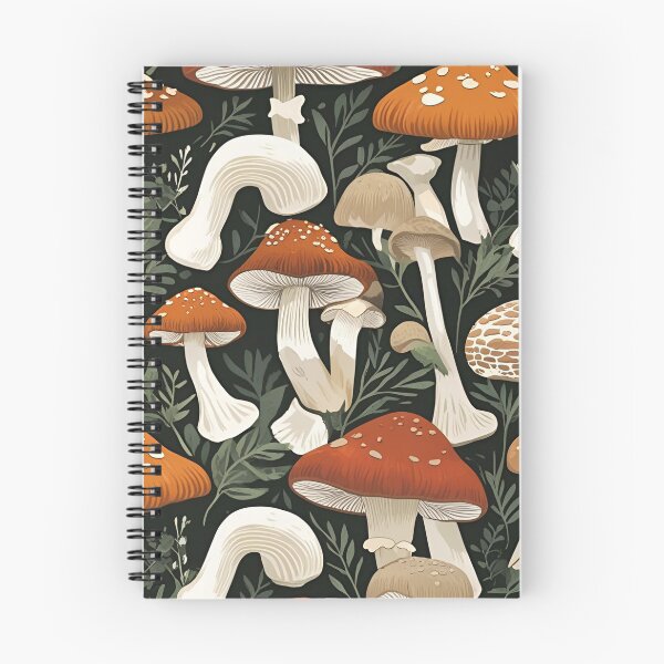 Item preview, Cottage Core Mushroom Pattern designed and sold by PatronesKawai.