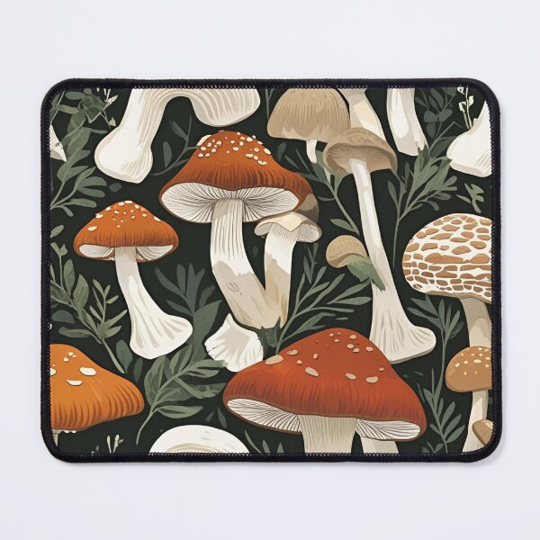 Item preview, Cottage Core Mushroom Pattern designed and sold by PatronesKawai.