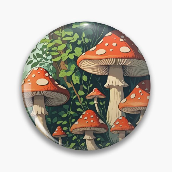 Item preview, Cottage Core Mushroom Pattern designed and sold by PatronesKawai.