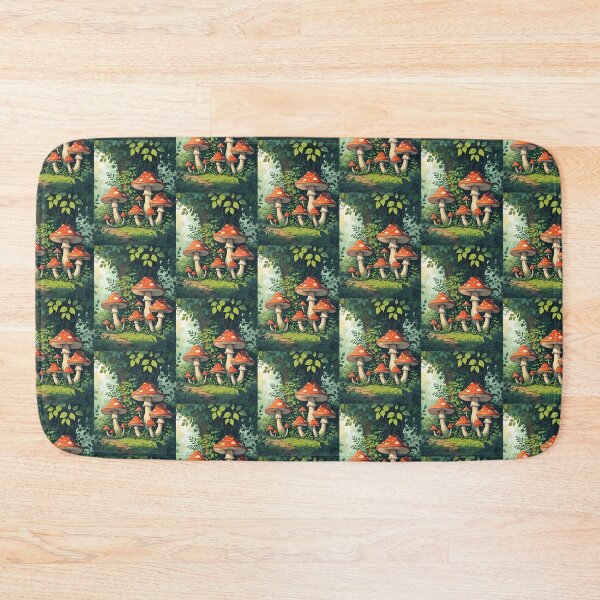 Item preview, Cottage Core Mushroom Pattern designed and sold by PatronesKawai.