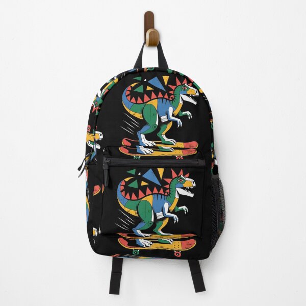 Item preview, Cubist Skater Dinosaur – Bold and Colorful Abstract Design designed and sold by WykroMerch.