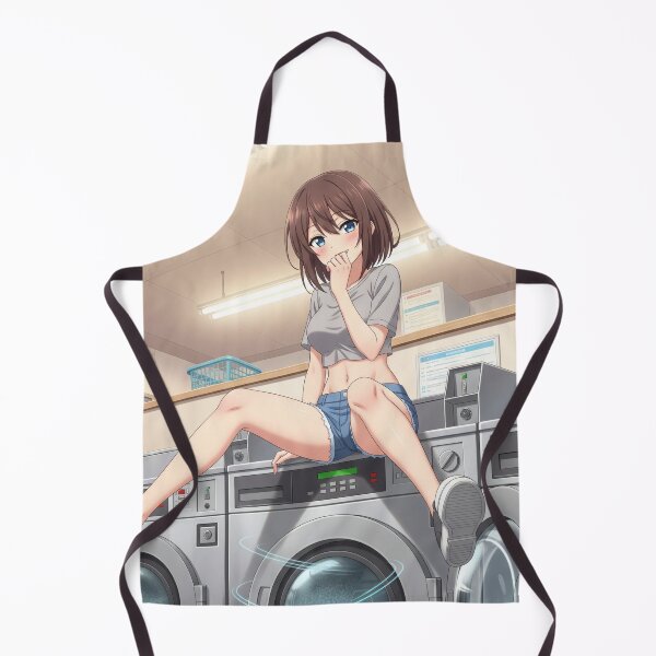 Artikelvorschau, Süße Waifu wartet darauf, dass die Wäsche fertig wird entworfen und verkauft von GerwantSHOP.
