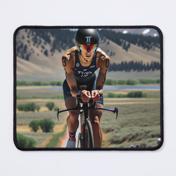 Item preview, "SHE FLIES ON TWO WHEELS – Triathlon Cycling Motivation Design" designed and sold by Triathlongram.