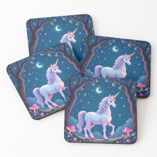 Item preview, Unicorn Under the Enchanted Sky designed and sold by Valora and Fern.