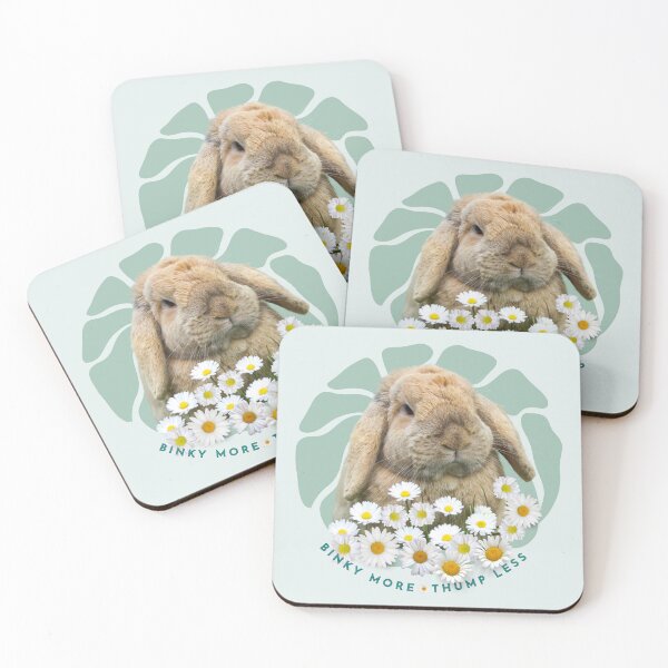 Item preview, Binky More - Thump Less Lop Rabbit with Daisies designed and sold by Animal-Antics.