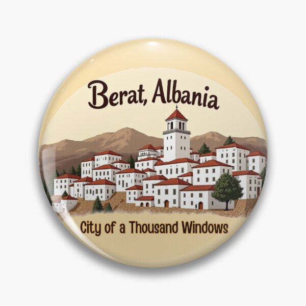 Item preview, City of a Thousand Windows – Berat Albania Travel Design designed and sold by Timeless Design.