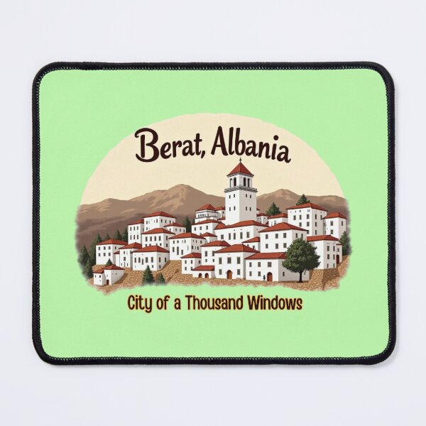 Item preview, City of a Thousand Windows – Berat Albania Travel Design designed and sold by Timeless Design.