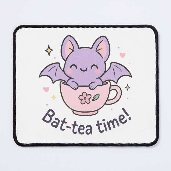 Item preview, Bat-tea Time – Cute Halloween Bat in Teacup designed and sold by SearionStudio.