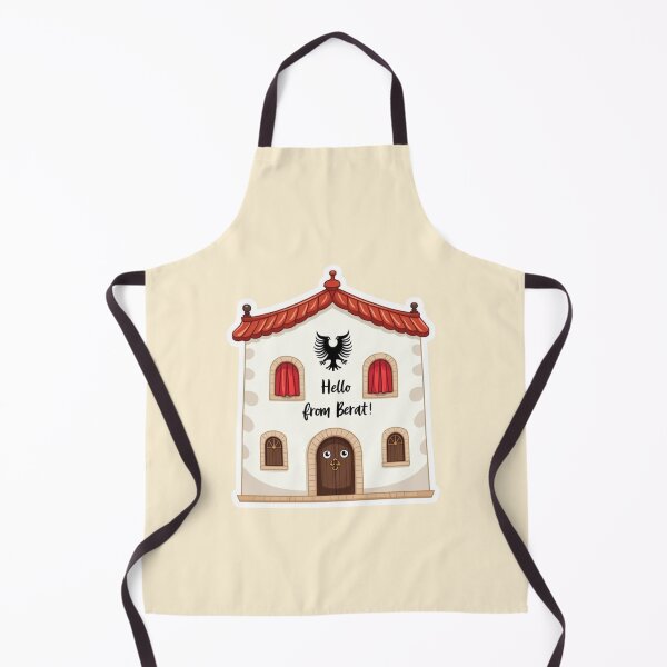 Item preview, Hello from Berat – Cute Albanian Heritage House Sticker designed and sold by Timeless Design.