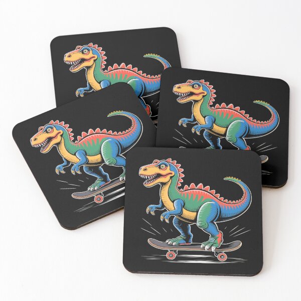 Item preview, Copy of Skater Dinosaur Vintage Illustration – Dino on Skateboard designed and sold by WykroMerch.