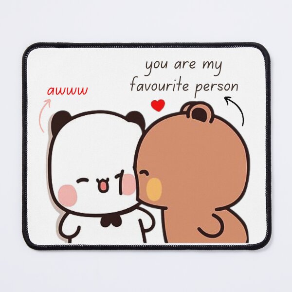 Item preview, You Are My Favourite Person Bubu Dudu Panda And Brownie Bear Couple 2026 designed and sold by OceanLiveArts.
