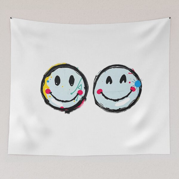 Item preview, Colorful Smiley Face Graffiti Art designed and sold by sharon1210.