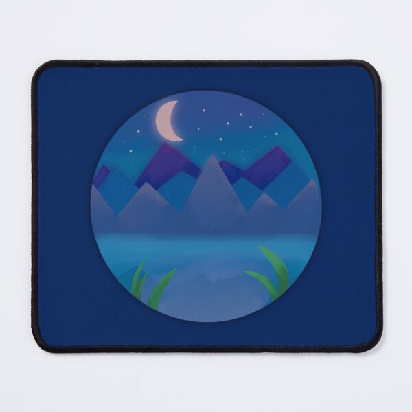 Item preview, Moonlit Mountain Lake designed and sold by Creation Overload.