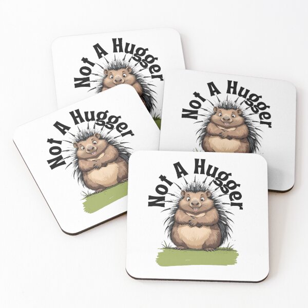 Item preview, Not a Hugger Porcupine designed and sold by Animal-Antics.