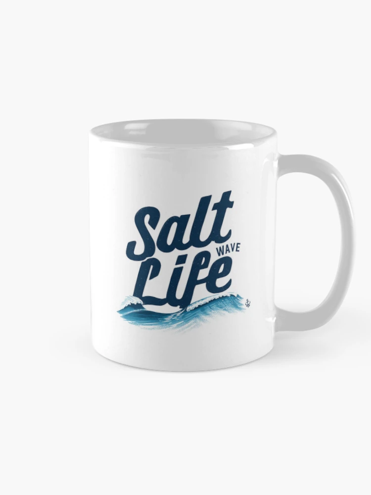 Thumbnail 3 of 6, Coffee Mug, Salt Life: Wave Ruler designed and sold by NextWave Threads.