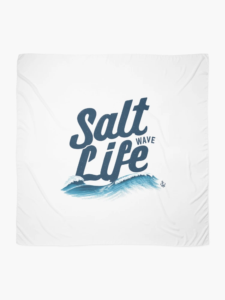 Thumbnail 2 of 3, Scarf, Salt Life: Wave Ruler designed and sold by NextWave Threads.