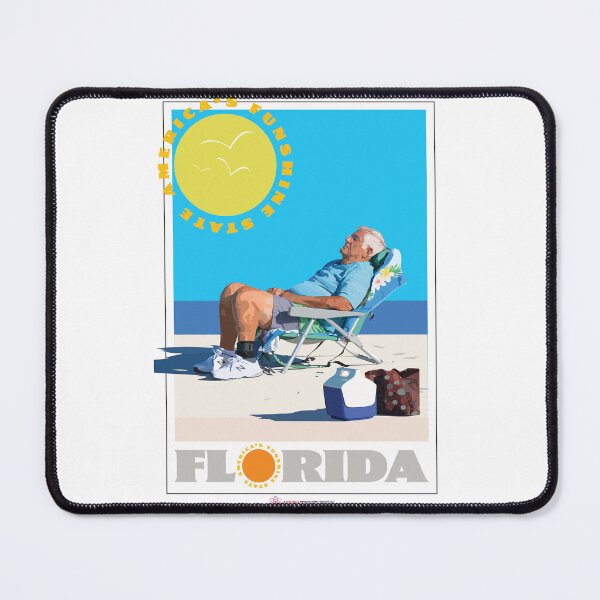 Item preview, Florida Man lapping up the sun, Art Poster designed and sold by Robert Hills.