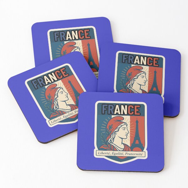 Item preview, France – Marianne & Eiffel Tower Sticker | French Republic Patriotic Art designed and sold by Timeless Design.