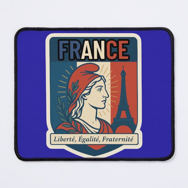 Item preview, France – Marianne & Eiffel Tower Sticker | French Republic Patriotic Art designed and sold by Timeless Design.
