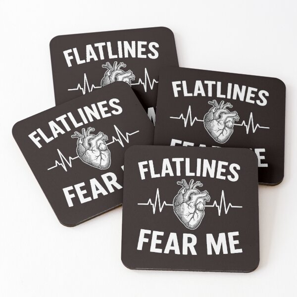 Item preview, Cardiac Nurse Flatlines Fear Me Tshirt designed and sold by BluemoonTees.
