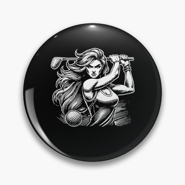 Artikelvorschau, Cooles Golfer Design mit attraktiven Golfspielerin entworfen und verkauft von RetroMaritalArt.