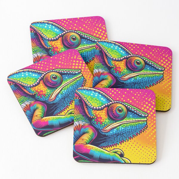 Item preview, colorful chameleon designed and sold by Dogandesighn.