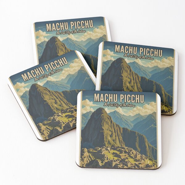 Item preview, "Vintage Machu Picchu Travel Poster Art" designed and sold by Timeless Design.