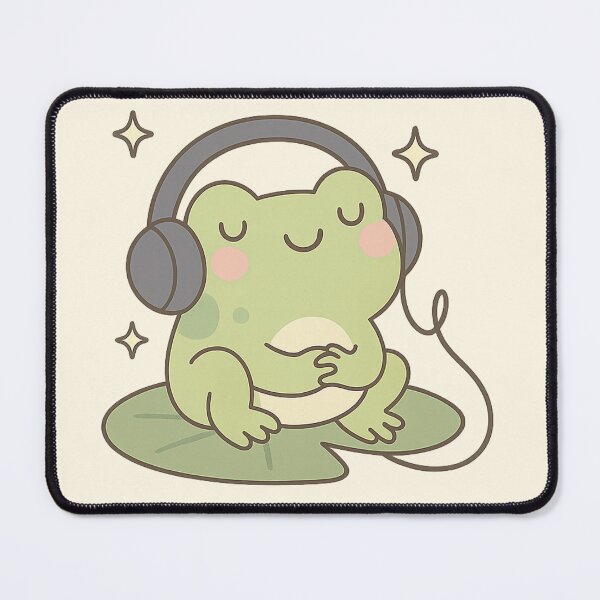 Item preview, Chill Frog Listening to Music designed and sold by starcupzz.