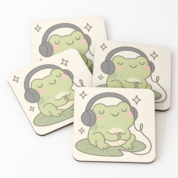 Item preview, Chill Frog Listening to Music designed and sold by starcupzz.