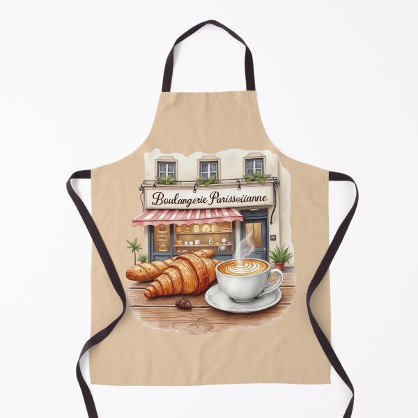 Item preview, French Bakery Café – Croissant & Coffee Art designed and sold by Timeless Design.