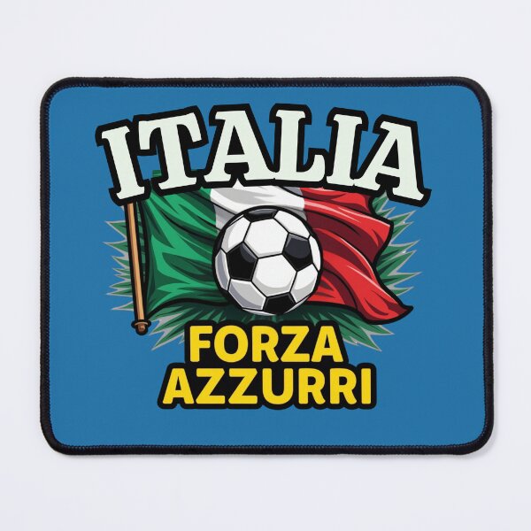 Item preview, Italian Football Passion – Forza Azzurri Flag Design designed and sold by Timeless Design.