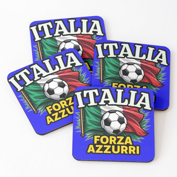 Item preview, Italian Football Passion – Forza Azzurri Flag Design designed and sold by Timeless Design.