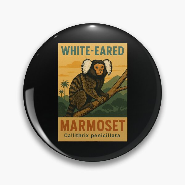 Item preview, white eared marmoset designed and sold by EuropeanPrints.