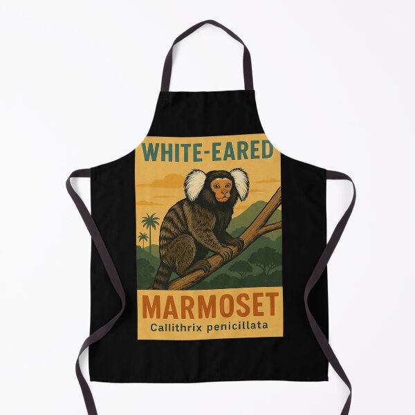 Item preview, white eared marmoset designed and sold by EuropeanPrints.
